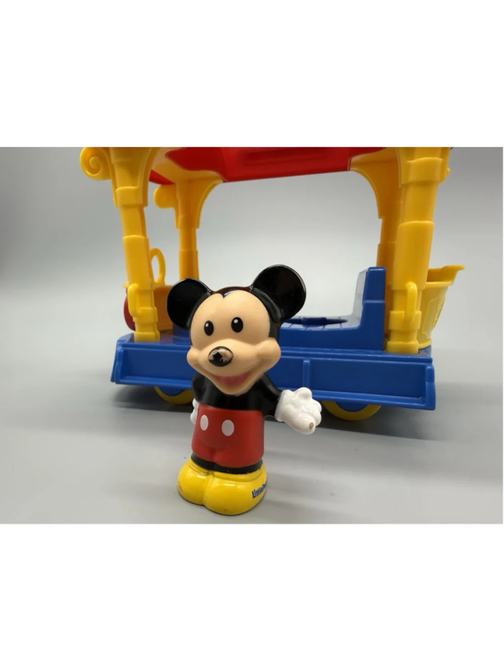 Little People Mickey Mouse Clubhouse Trolley Playset w/ Mickey & Goofy 2004